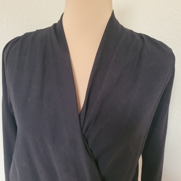 Bryn Walker Surplice Top Black - Picture 4 of 6